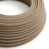 Stofledning Viskose Zig Zag Brun/Hvid