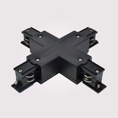 X-Stykke Strømskinne 3-Faset Sort