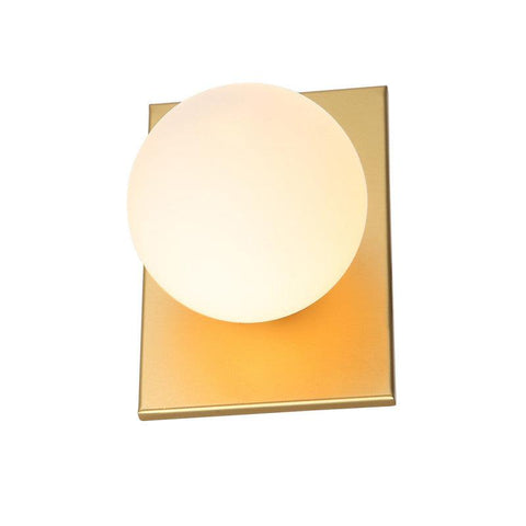 Mediamo Væglampe Opal/Messing