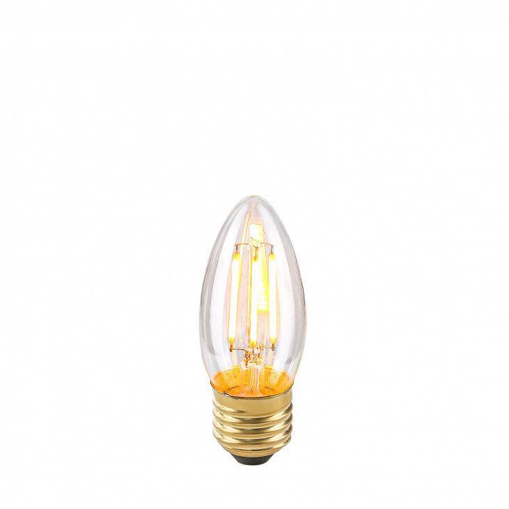 LED 4W B35 Kertepære Klar Dæmpbar E27