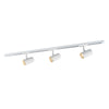 Prime 3-Spotskinne GU10 Hvid