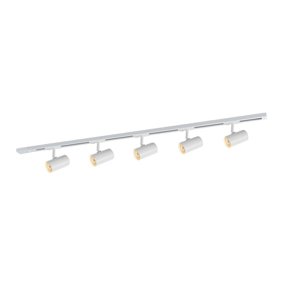 Prime 5-Spotskinne GU10 Hvid-Nordics Pro-OutletLamper.dk