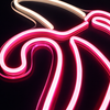 Banana Neon Væglampe Pink