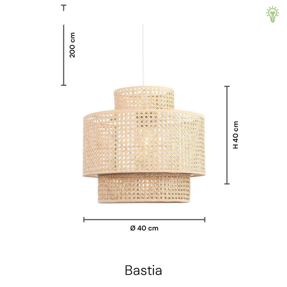 Bastia Pendel Rattan Ø40