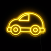 Bubble Car Neon Væglampe Gul
