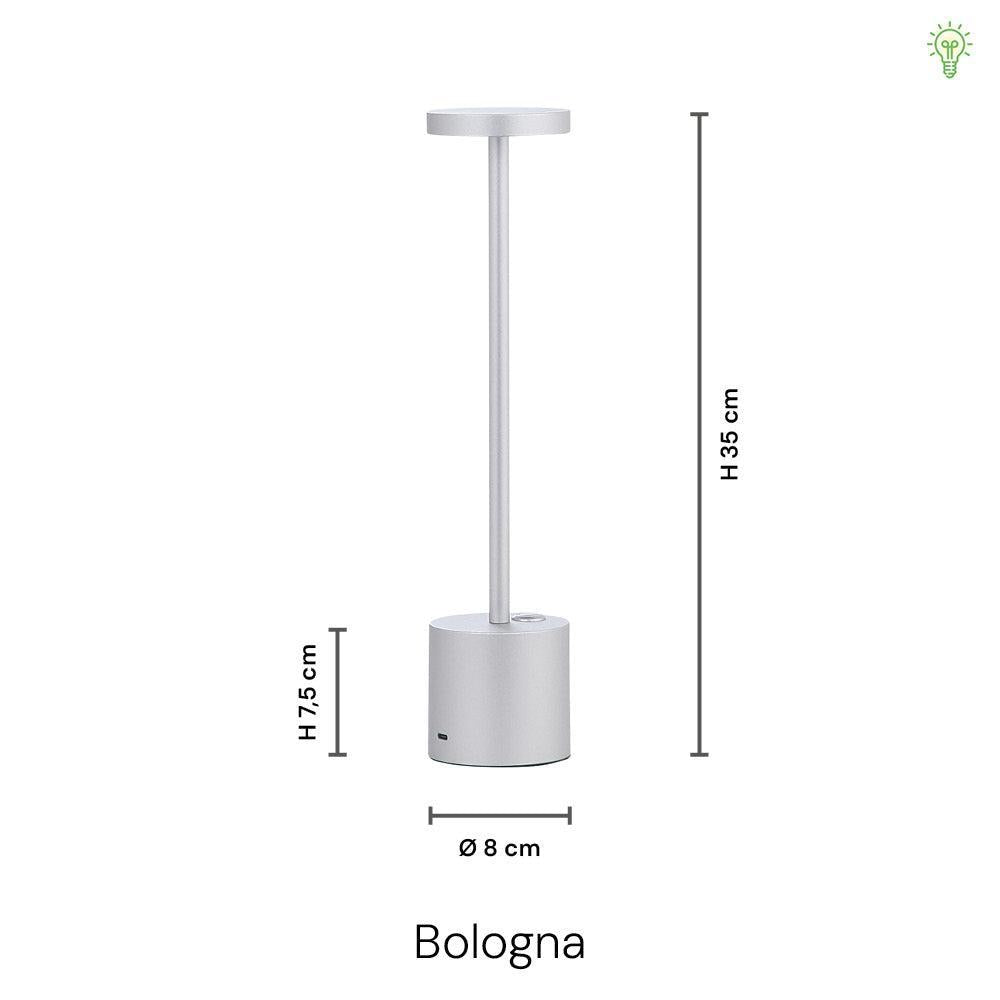 Bologna LED Trådløs Bordlampe Sort