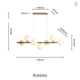 Bubbles Langbordspendel 90cm Opal-Nordic Seasons-OutletLamper.dk