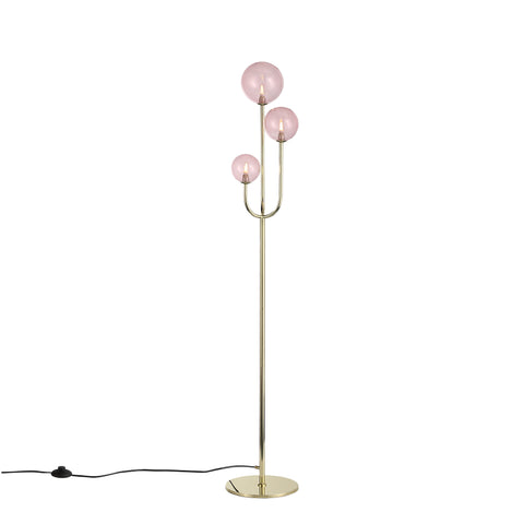 Bubbles Gulvlampe Rosa