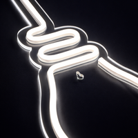Bulb Neon Væglampe Varm Hvid