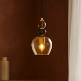 Busco Round Pendel Amber-ITALUX-OutletLamper.dk