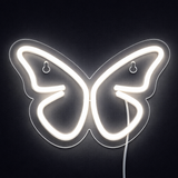 Butterfly Neon Væglampe Varm Hvid