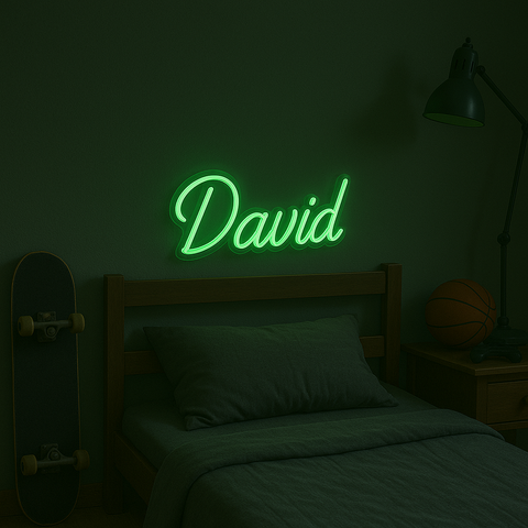 Neon Navneskilt Grøn