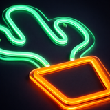 Cactus Neon Væglampe
