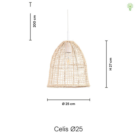 Celis Rattan Pendel Ø25