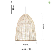 Celis Rattan Pendel Ø45