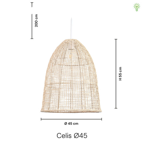Celis Rattan Pendel Ø45