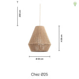 Chez Pendel Ø25 Jute