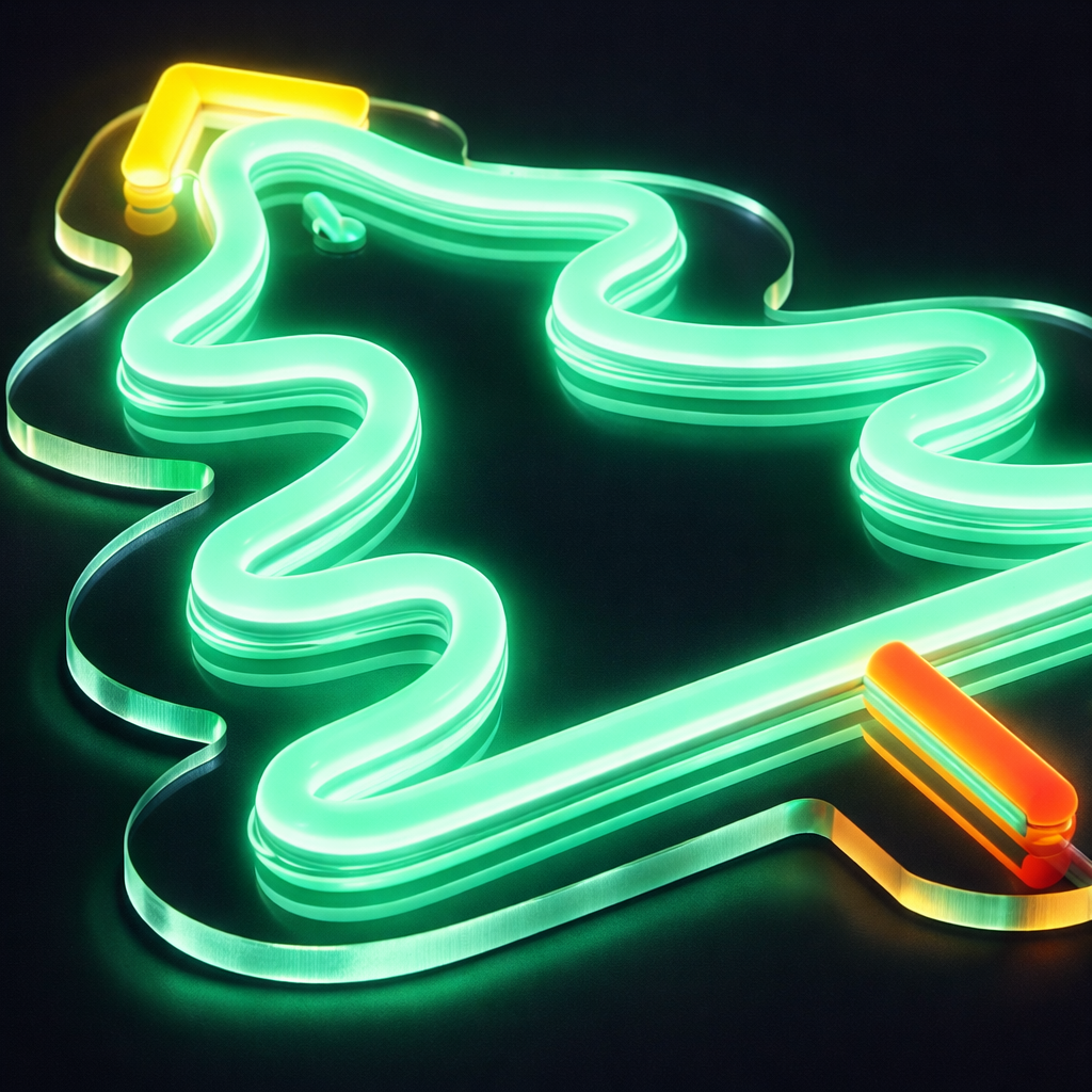 Christmas Tree Neon Væglampe