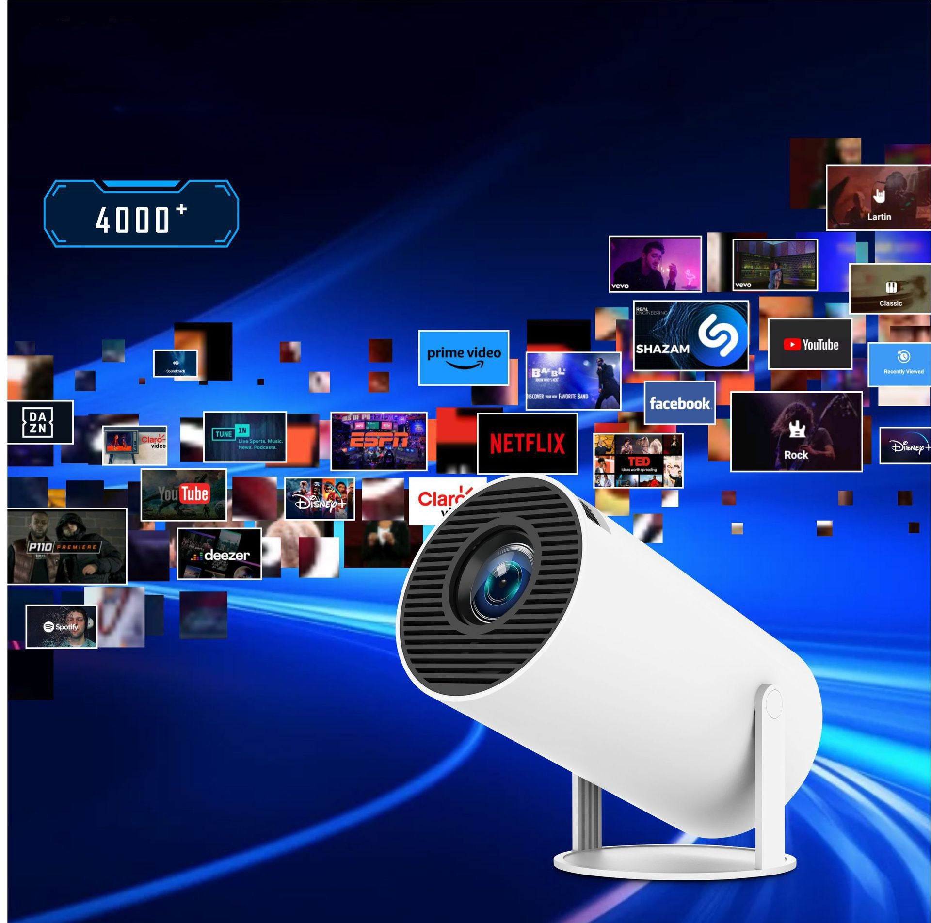 Cinema Android Smart Projector-Lightish-OutletLamper.dk