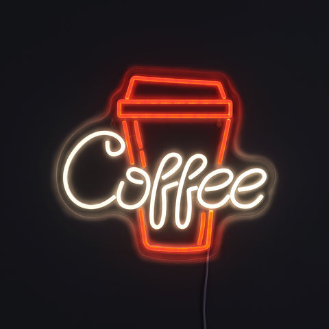 Coffee Cup Neon Væglampe