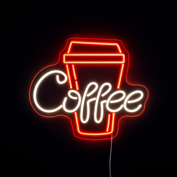 Coffee Cup Neon Væglampe