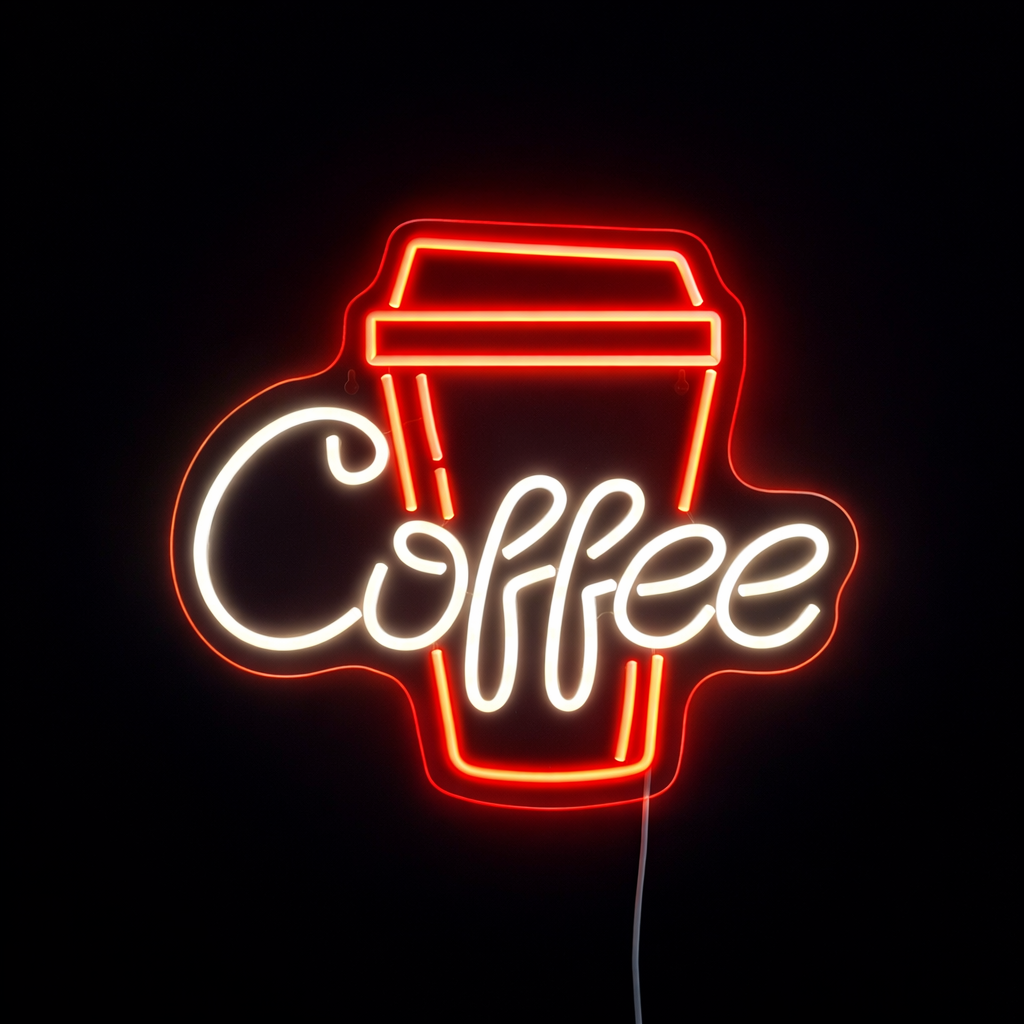 Coffee Cup Neon Væglampe