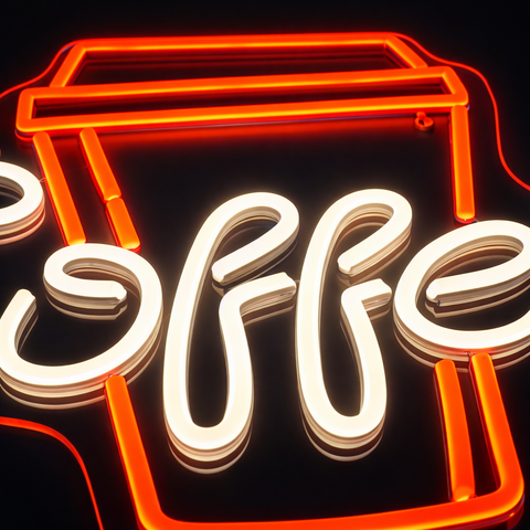Coffee Cup Neon Væglampe