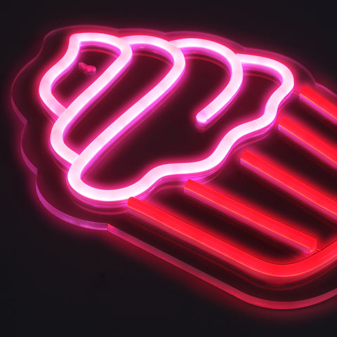 Cupcake Neon Væglampe