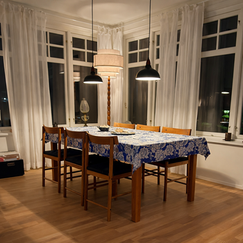 Oak Pendel Ø24 Mørkt Træ