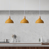 Oak Pendel Ø19 Lyst Træ - Mustard