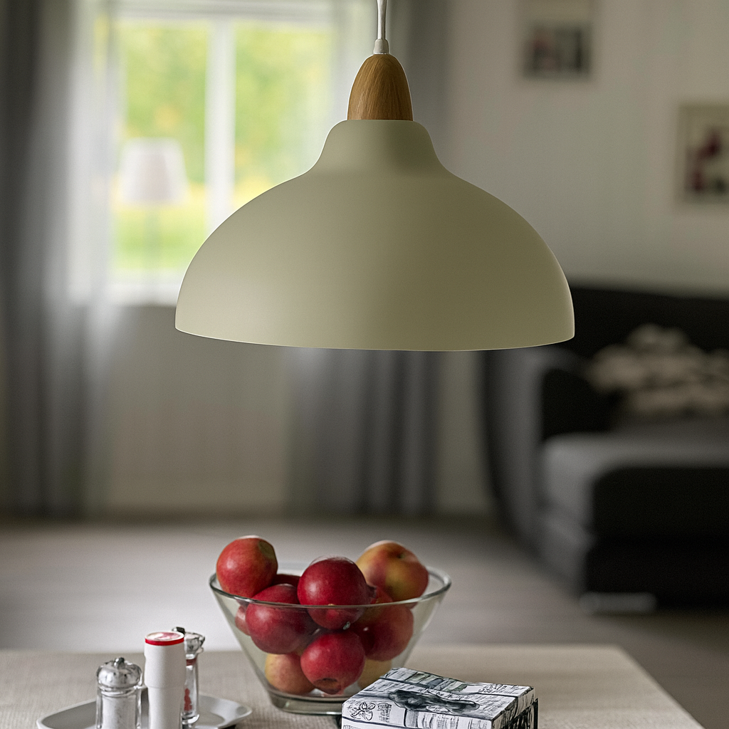 Oak Pendel Ø35 Lyst Træ