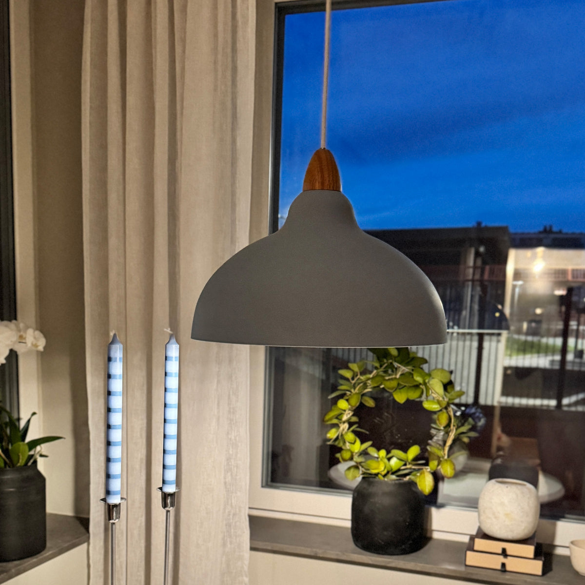 Oak Pendel Ø35 Lyst Træ