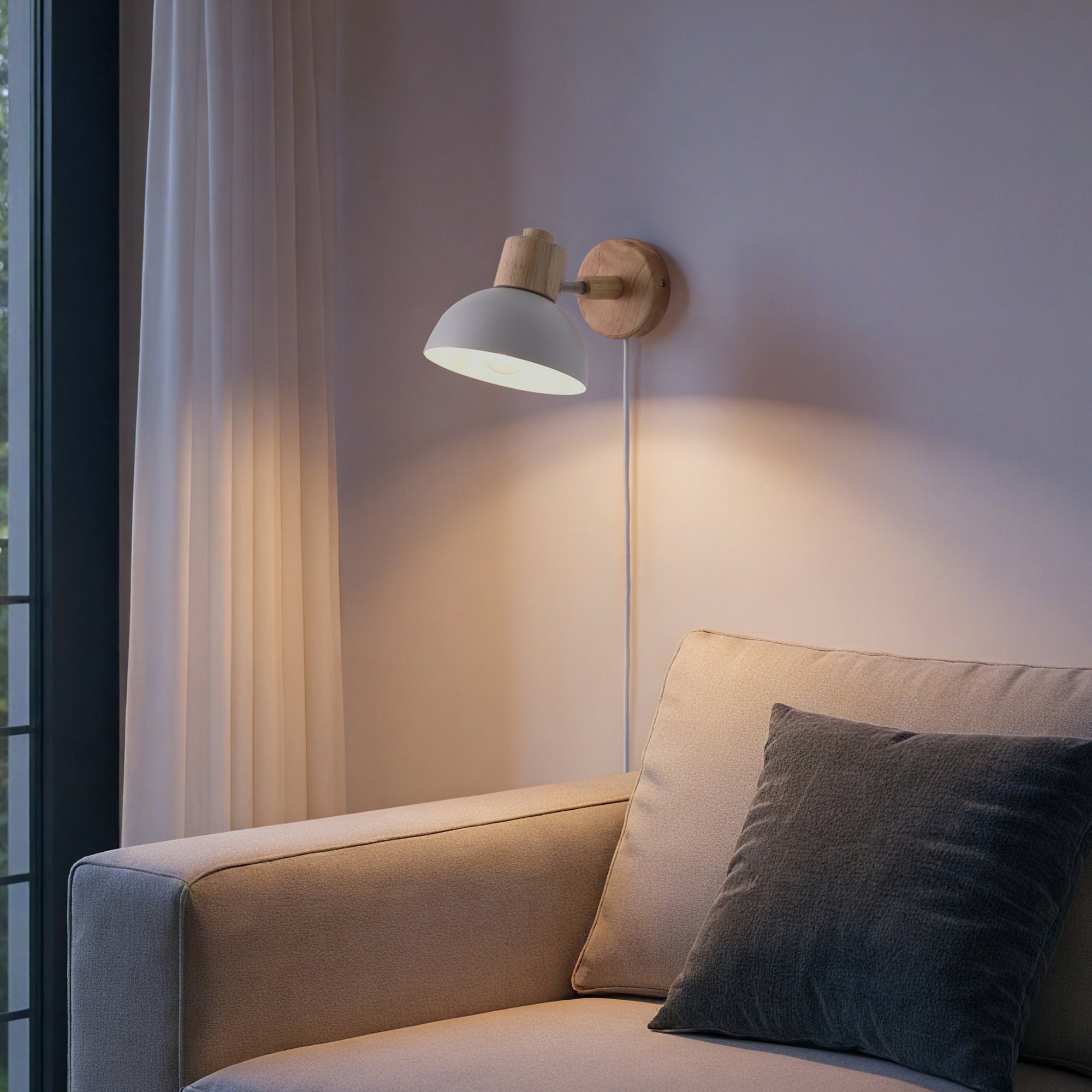 Boom Væglampe Hvid-Nordic Seasons-OutletLamper.dk