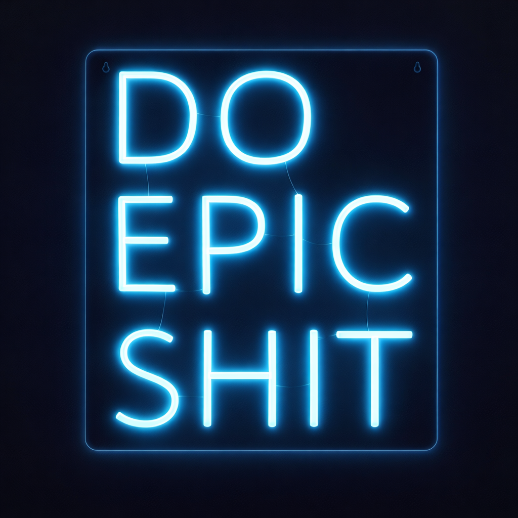 Do Epic Shit Neon Væglampe