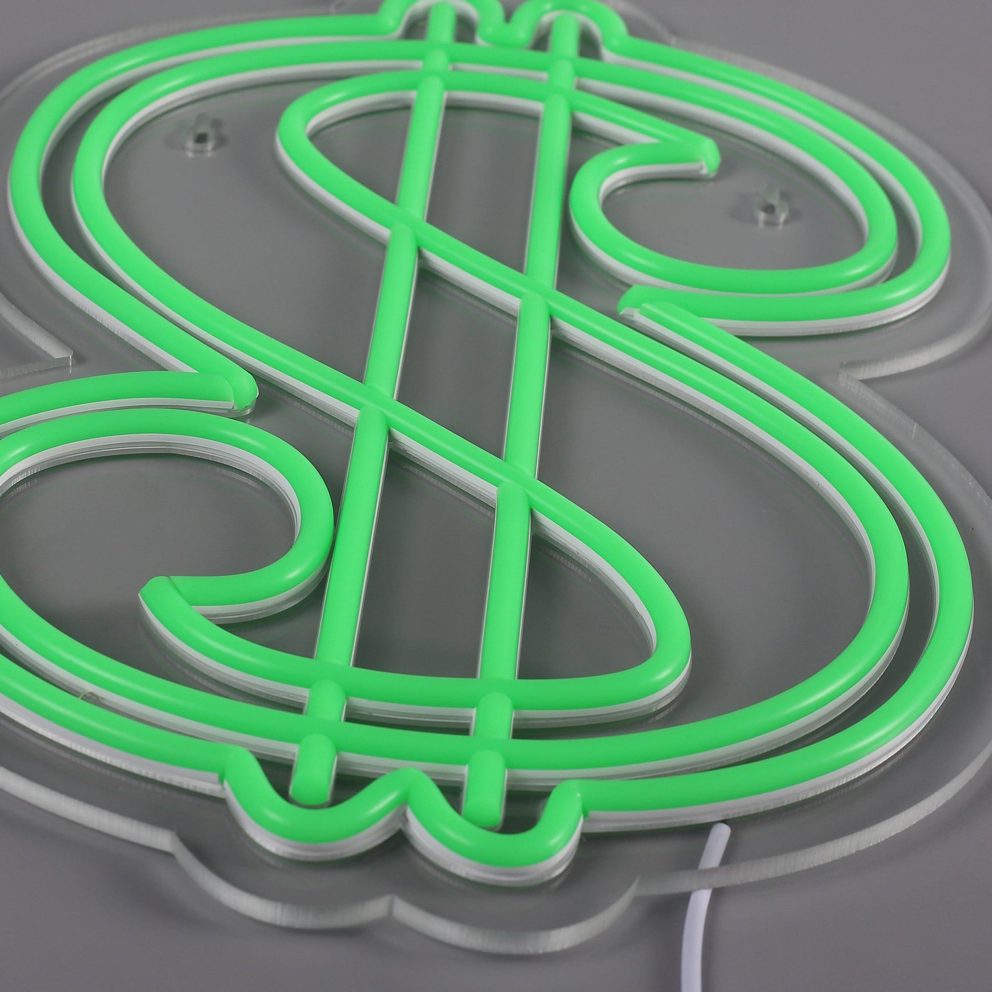 Dollar Sign Neon Væglampe-Lightish-OutletLamper.dk