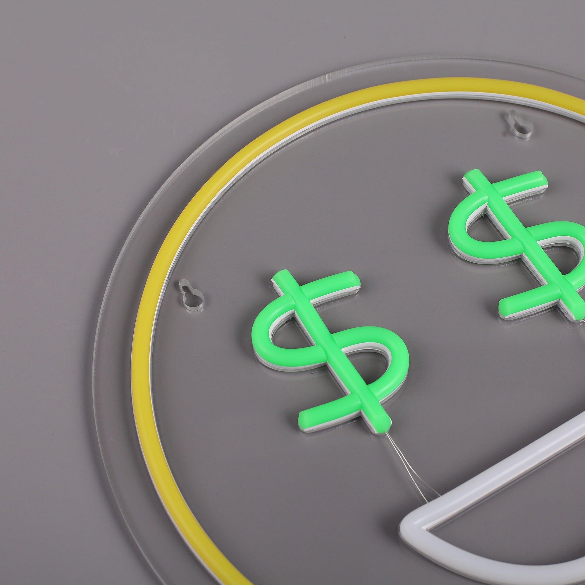 Emoji Dollar Neon Væglampe-Lightish-OutletLamper.dk