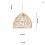 Dome Rattan Pendel Ø35