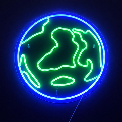 Earth Neon Væglampe