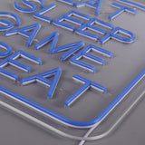 Eat Sleep Game Repeat Neon Væglampe-Lightish-OutletLamper.dk