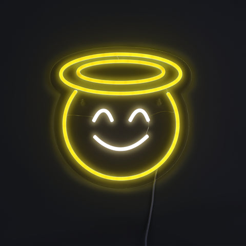 Emoji Angel Neon Væglampe