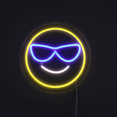 Emoji Cool Neon Væglampe