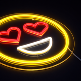 Emoji Love Neon Væglampe