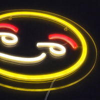 Emoji Flirty Neon Væglampe