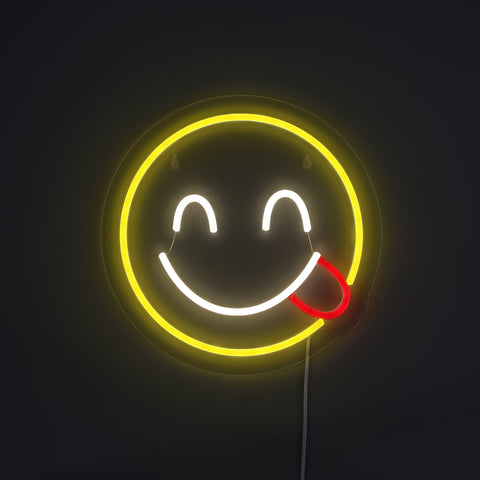 Emoji Yummy Neon Væglampe