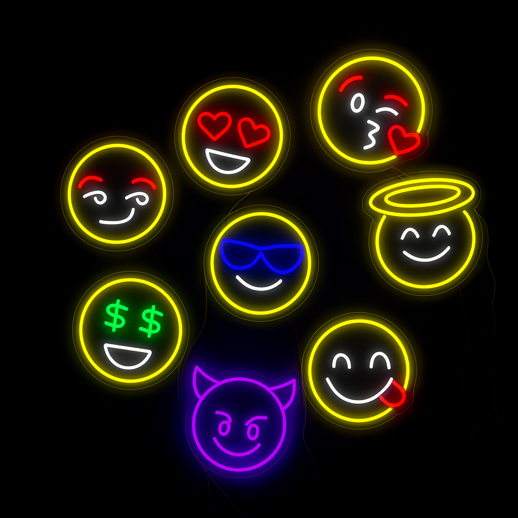 Emoji Devil Neon Væglampe-Lightish-OutletLamper.dk