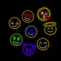 Emoji Flirty Neon Væglampe-Lightish-OutletLamper.dk