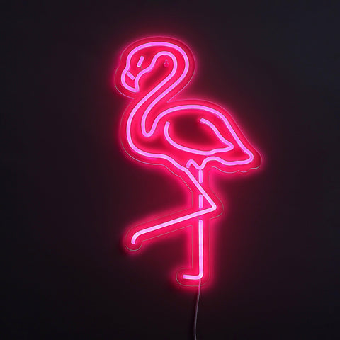 Flamingo Neon Væglampe