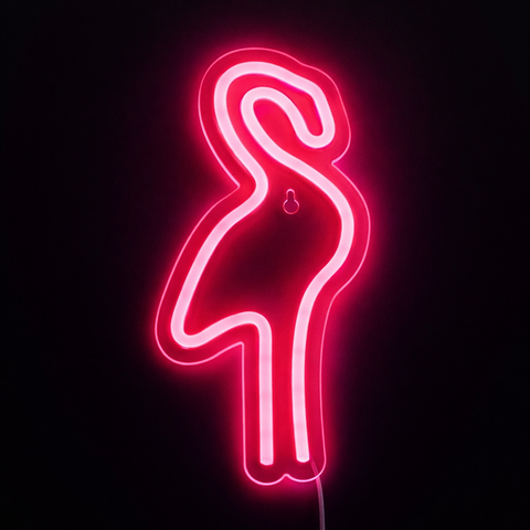 Flamingo Neon Væglampe