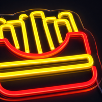 French Fries Neon Væglampe