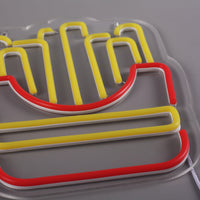 French Fries Neon Væglampe-Lightish-OutletLamper.dk